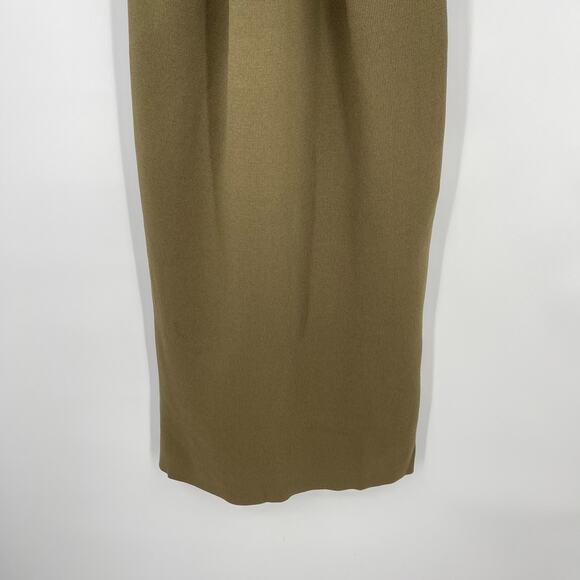 Cult Gaia | NWT Ambar Knit Dress in Nymph Olive Green Midi M - Picture 11 of 16